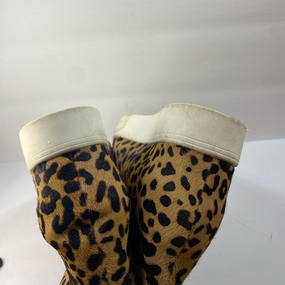 Steve Madden high top platform Leopard Print Slip-On Sneakers - Picture 10 of 10